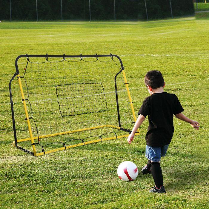 Produktbild Swisshandel24 Kickback Fussball Rebounder Tor Rückprallwand Netz für Fussball, Basketball und Baseball, Stahl+PE