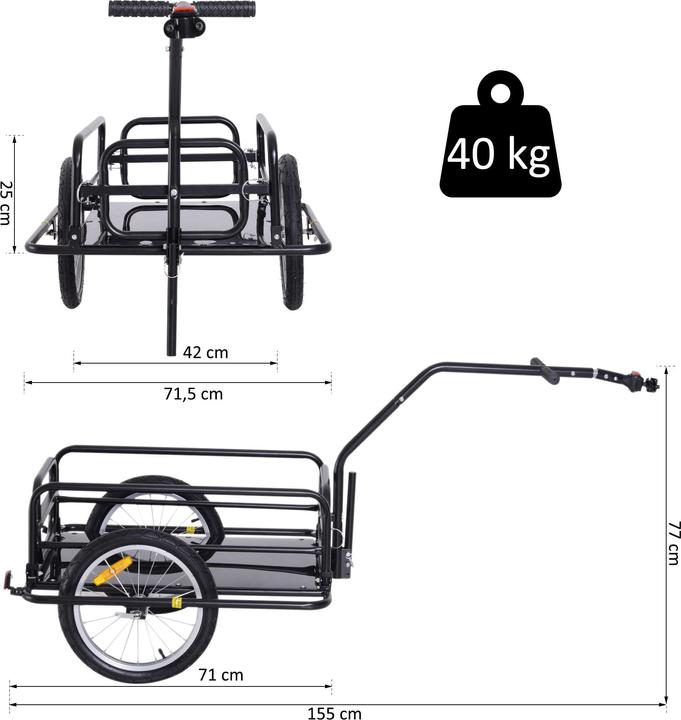 Produktbild Homcom Transportanhänger/-wagen