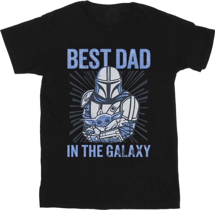 Produktbild Star Wars Mandalorian Best Dad Galaxy TShirt (4XL)