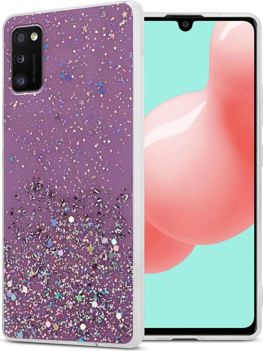 Lila mit Glitter