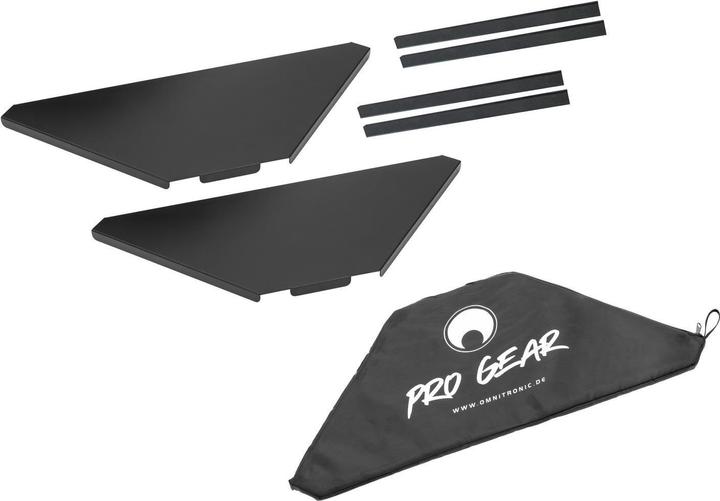 Omnitronic Eckplatten inkl. Tasche für Mobile DJ Stand