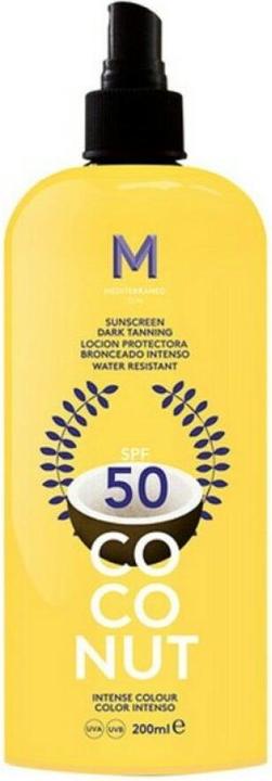 Produktbild Mediterraneo Sun COCONUT sunscreen dark tanning SPF50 200 ml (Sonnencreme, SPF 50, 200 ml, 105 g)