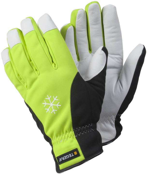 Immagine prodotto Tegera Ejendals 293, Guanti da officina, Nero, Bianco, Giallo, Adulto, Adulto, Lattice, Pelle (10)