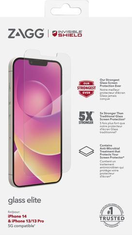 Produktbild Zagg InvisibleShield Glass Elite Screen Protector for iPhone 14/13/13 Pro (1 Stück, Apple iPhone 13)