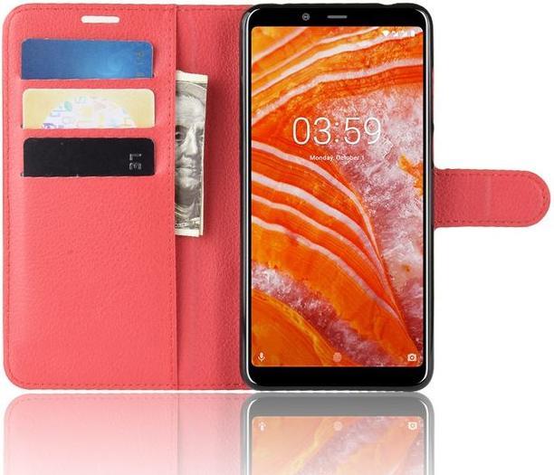 Actual product image MU Classic Litchi Leather Bookcover Series (Nokia 3.1 Plus)