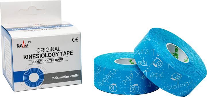 Produktbild Nasara Kinesiologie Tape 2,5cm x 5m - 2 Rollen (5 m)
