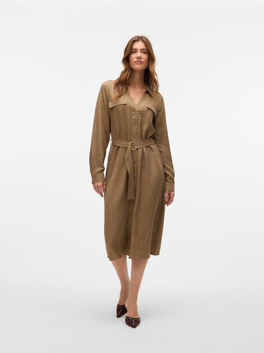 Actual product image Vero Moda VMVICA Midikleid Hemdblusenkleid (M)