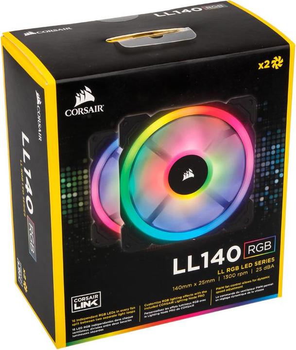 Actual product image Corsair Ll140 (140 mm, 2 x)