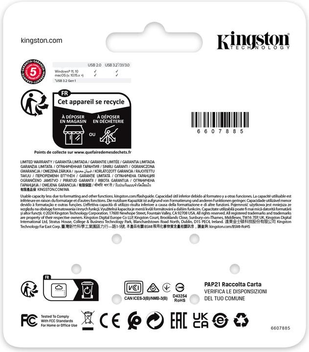 Produktbild Kingston DataTraveler SE9 G3 (64 GB, USB 3.2)