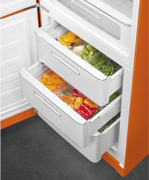 Immagine prodotto Smeg FAB32LOR5 Stile anni '50, 2 porte, 60 cm, sinistra, Senza gelo, arancione (331 l)
