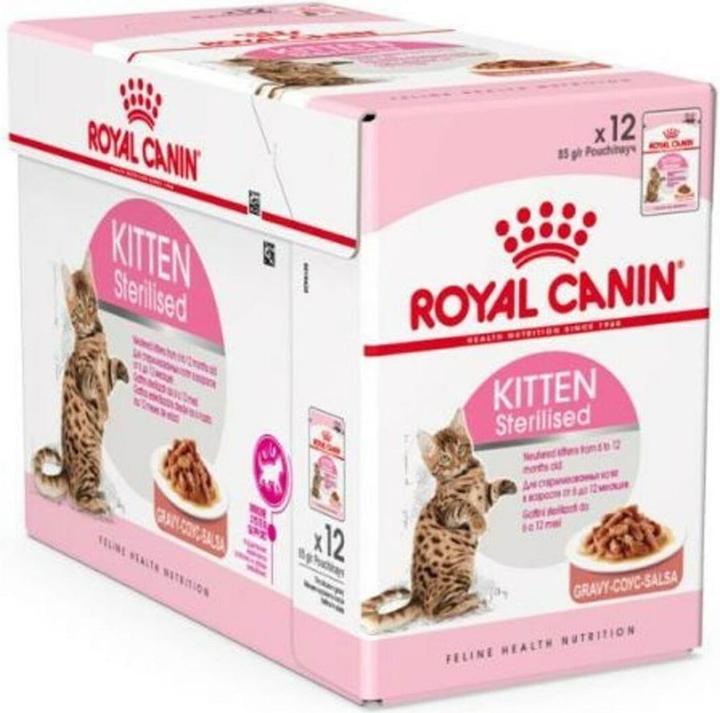 Actual product image Royal Canin Sterilised Loaf 12x85g (Puppy + kitten, 1 pcs., 1020 g)