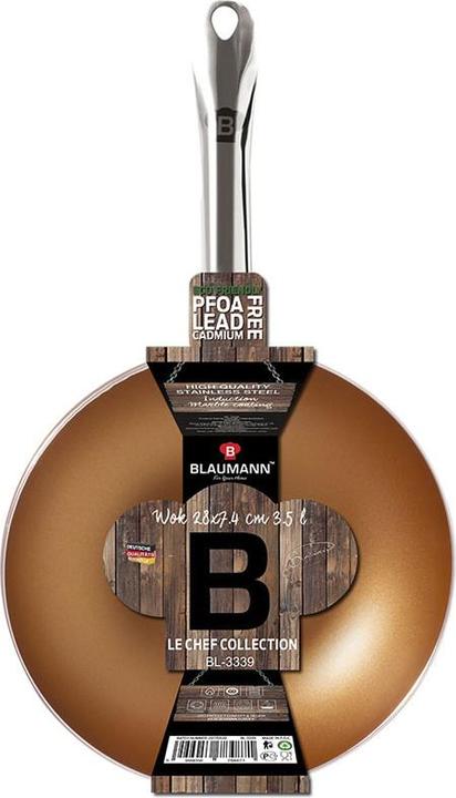 Actual product image Blaumann Wok pan Ø28cm copper (Wok, Aluminium)