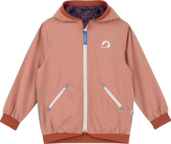 finkid wendbare Regenjacke Muutuva peach/rust