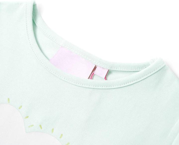 Produktbild VidaXL Kinder-T-Shirt Helles Minzgrün 104,Material: 95 (104)