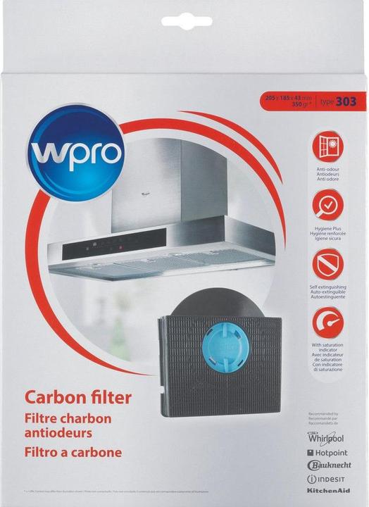 Produktbild Whirlpool Antibakterieller Aktivkohlefilter CHF303, 481281718532, Typ 303 - CHF303/1 484000008581