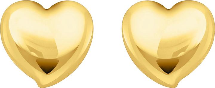 Actual product image Thomas Sabo Heart-shaped stud earrings (750 yellow gold gilding, 925 sterling silver)