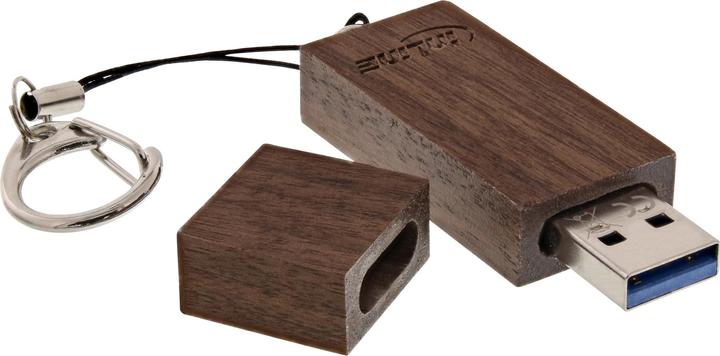 InLine memory stick USB 3.0 woodstick (64 GB, USB-A, USB 3.0)