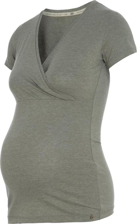Actual product image False Babys Only maternity shirt Glow with breastfeeding function, urban green