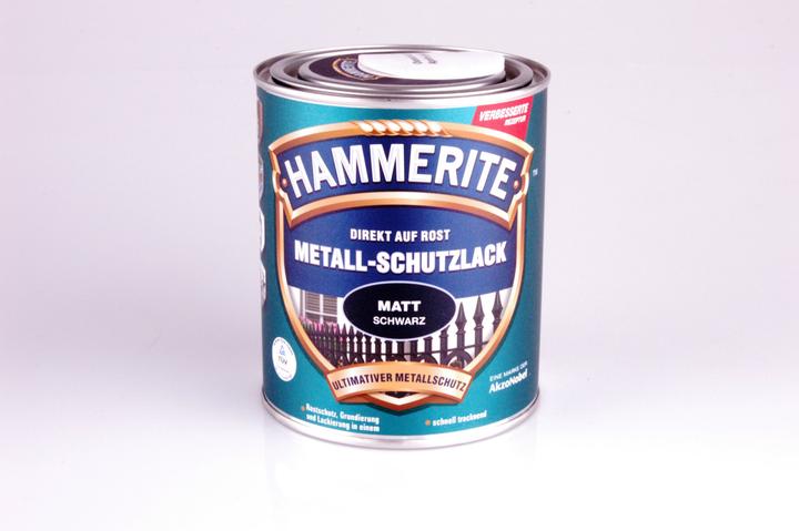 Immagine prodotto Hammerite Lacca metallica di protezione (750 ml, Nero opaco)