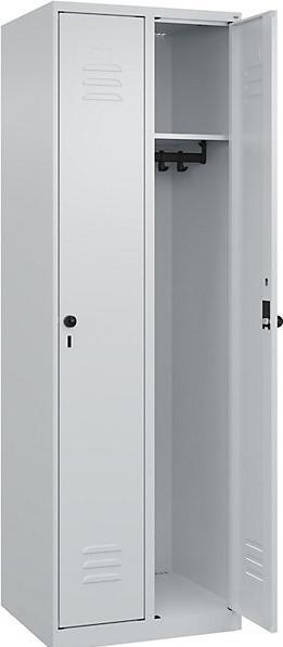 Actual product image C+P CP Locker Classic Plus light grey 080000-20-S10000, 2 lockers 60.0 x 50.0 x 185.0 cm (60 cm, 185 cm)