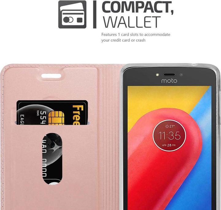 Actual product image Cadorabo Book Classy Style Cover (Motorola Moto C)