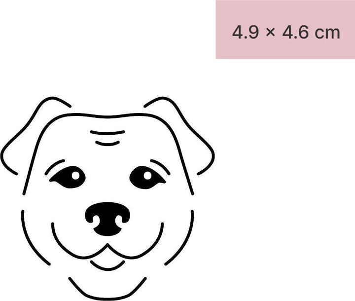 Image du produit minink Tatouage temporaire - Chien qui rit