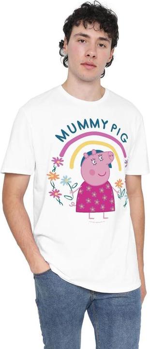 Immagine prodotto Peppa Pig Maglietta Mamma Pig Arcobaleno Floreale Uomo (XL)