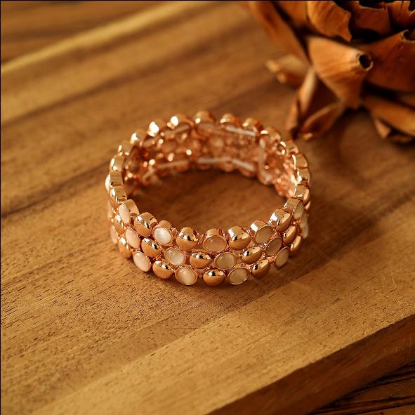 Produktbild Andreani Armband mit echtem Lavastein (8 cm, Steine, Metall)
