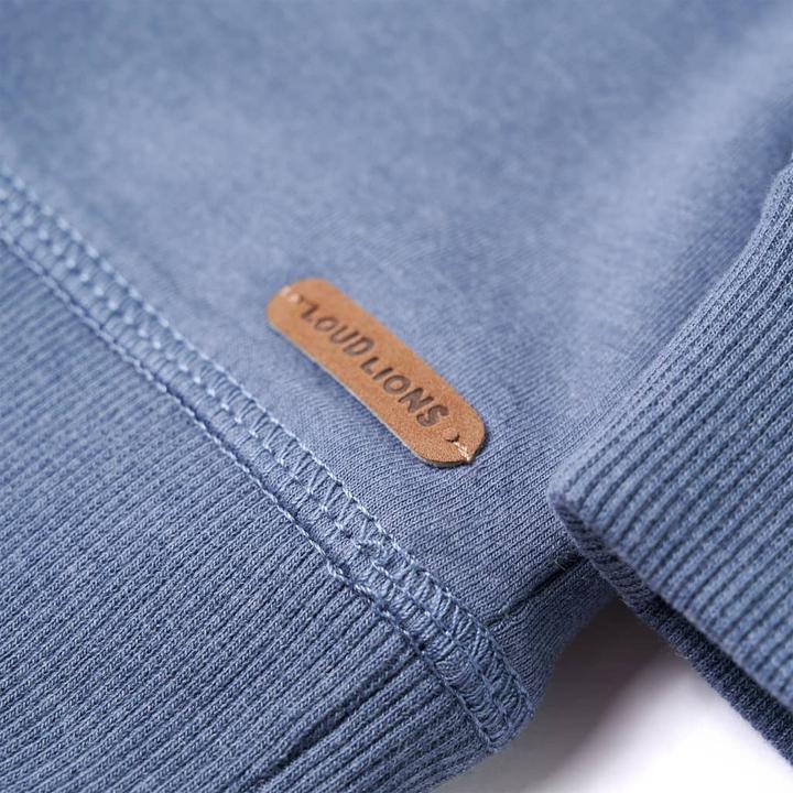 Produktbild VidaXL Kinder-Kapuzenpullover Blau Melange 92,Material: 95 (92)