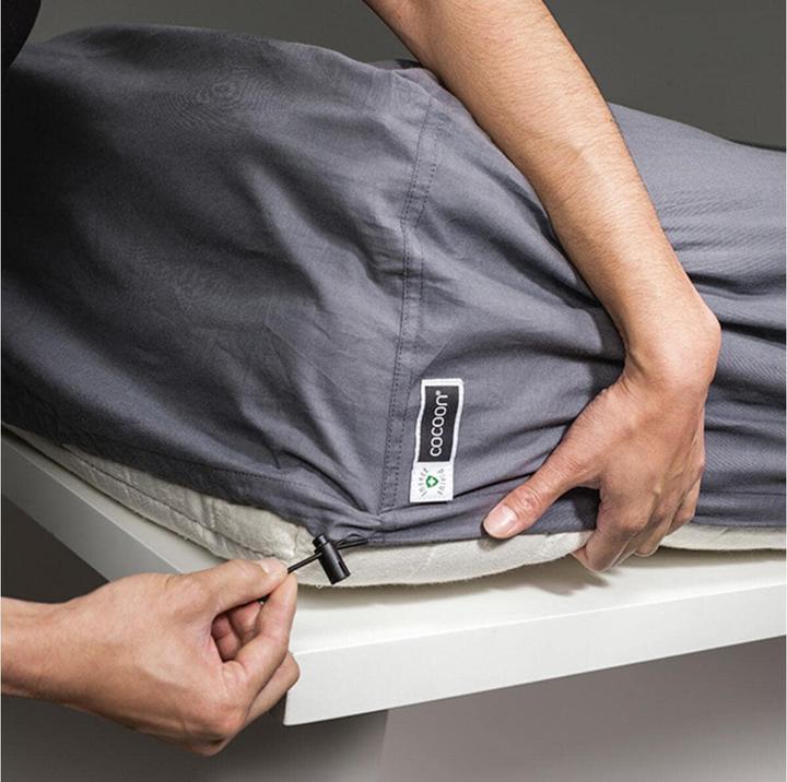 Image du produit Cocoon Egypt. Coton Insect Protection Sheets Single Size elephant grey (200 x 100 cm)