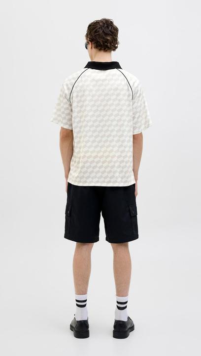 Actual product image Jack & Jones Jcoretreat Aop Mesh Open Collar Polo Ln (M)