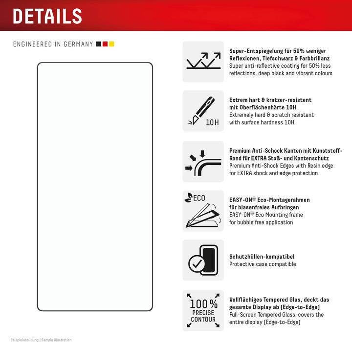 Immagine prodotto Displex Premium Glass, Full Cover Panzerglas (1 Pezzo/i, Samsung Galaxy S25 Ultra)