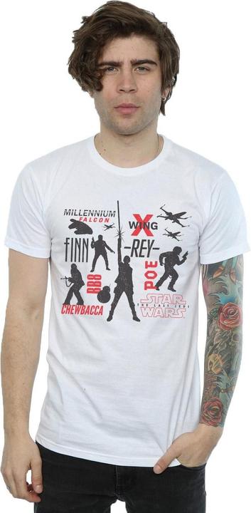 Image du produit Star Wars - T-shirt THE LAST JEDI REBELLION SILHOUETTES - Homme (L)
