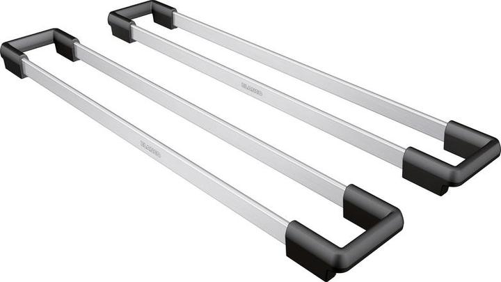 Productafbeelding Blanco 2 x ETAGON rails | roestvrij staal/kunststof | 386 x 60 mm | Voor montage achteraf op ETAGON (Spoelbak accessoires)