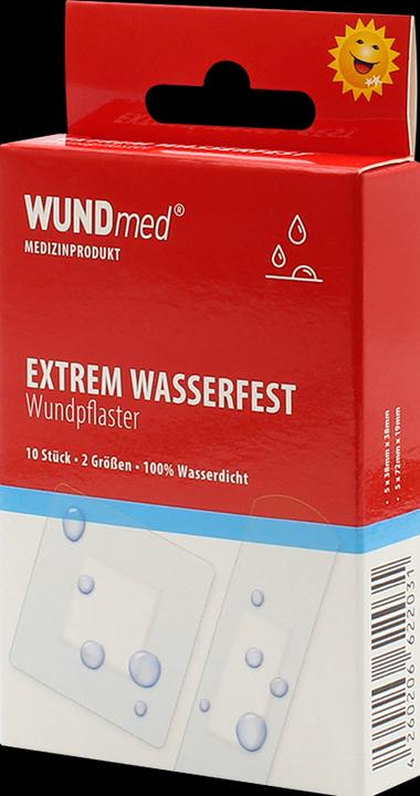 Produktbild Wundmed Pflaster-Strips extrem Wasserfest 2 Grössen, 10Stk, weiss (10 x)