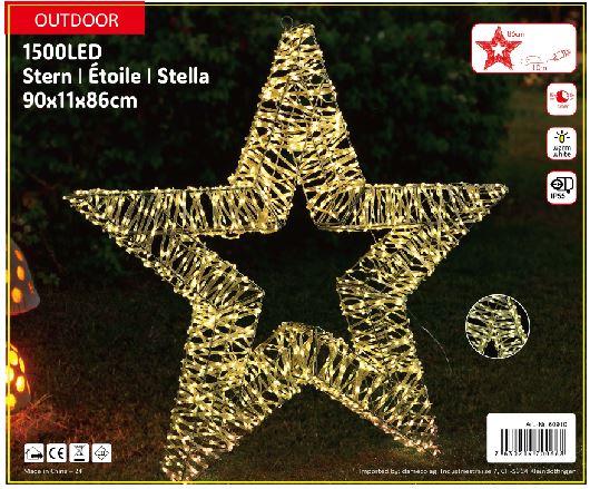 Actual product image Dameco LED star