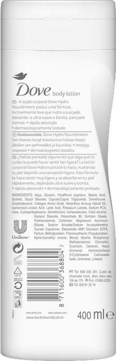 Immagine prodotto Dove Body Love Lozione corpo leggera 400ml (Lozione corpo, 400 ml)
