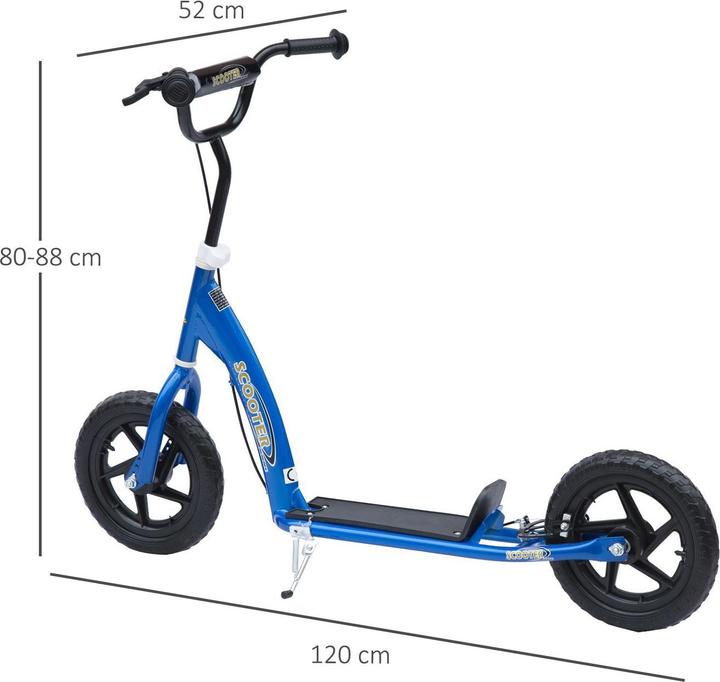 Immagine prodotto Homcom Monopattino per bambini con battistrada antiscivolo, cavalletto per bici in metallo per il
