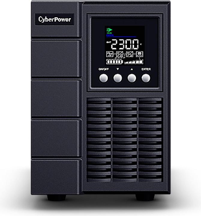Actual product image Cyberpower OLS1500EA-DE Double conversion UPS 1500VA/1350W LCD SNMP Slot dt.Software (1500 VA, 1350 W, Online double converter UPS)