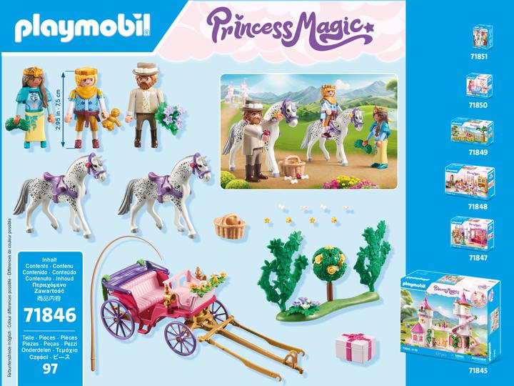 Produktbild Playmobil Kutschfahrt mit Prinzessin und Prinz (71846, Playmobil Princess Magic)