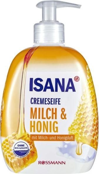 Actual product image Isana Liquid soaps Soap Milk&Honey 500ml 500 ml (Liquid soap, 500 ml)