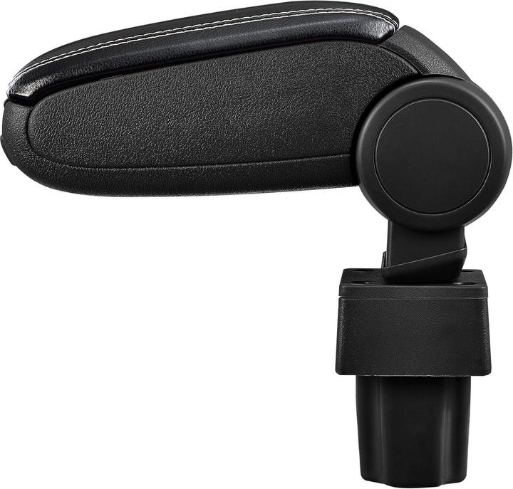 Actual product image Pro-Tec Centre armrest Opel Astra G with storage compartment imitation leather black with white stitching