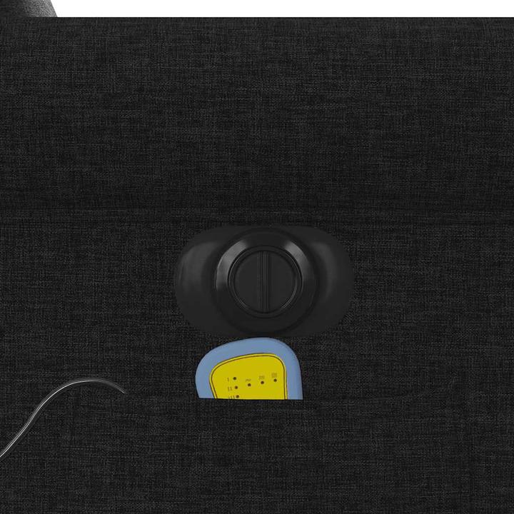 Actual product image VidaXL Massage chair electric black fabric
