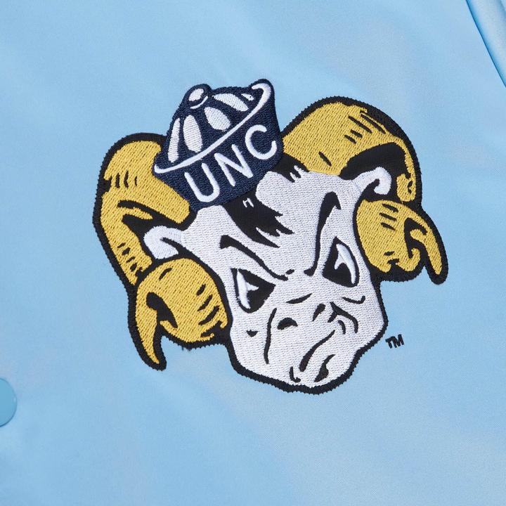 Actual product image Mitchell & Ness M&N Heavyweight Satin Varsity Veste - North Carolina (S)
