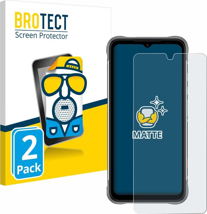 Actual product image BROTECT Anti-glare screen protector matt (2 Piece, Umidigi Bison X10G)