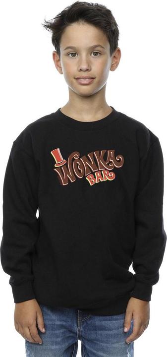 Actual product image Willy Wonka & the Chocolate Factory Boys Bar Logo Sweatshirt (128)