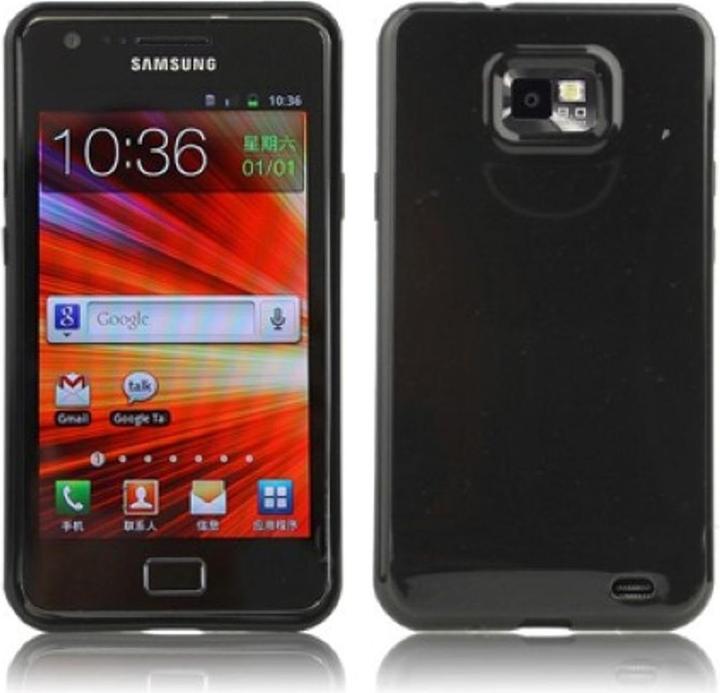 Produktbild König Design Schutzhülle TPU Case für Handy Samsung I9100 Galaxy S2 Schwarz (Samsung Galaxy S2 I9100)