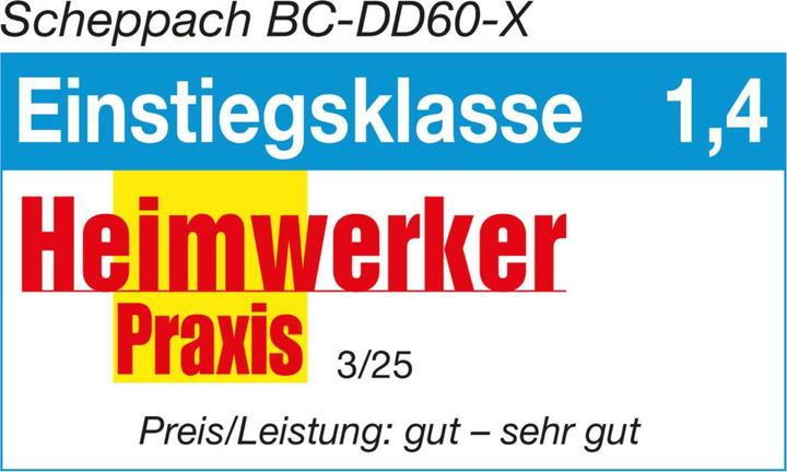 Image du produit Scheppach Perceuse-visseuse sans fil BC-DD60-X (DIY)