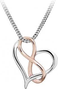 Produktbild Silver Cat Romantic heart bicolor necklace with infinity symbol SC428
