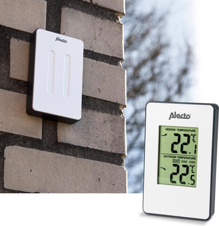 Immagine prodotto Alecto WS-1050 Stazione meteo con sensore da esterno (bianco)